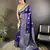 royal blue soft silk blend floral motifs banarasi saree