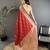 red lichi silk blend zari weaving motif banarasi saree