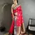 pink soft silk blend intricate zari weaving banarasi saree