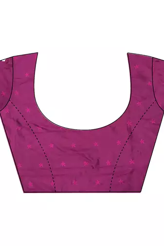 purple soft lichi silk blend peacock & floral motifs jacquard kanchipuram saree