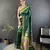 green lichi silk blend peacock & floral motis zari weaving paithani saree