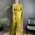 lime green soft lichi silk blend butti meenakari work paithani saree