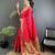 magenta pink soft lichi silk blend butti meenakari work paithani saree