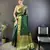 elora green organza silk blend polka dot zari weaving banarasi saree