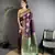 elora purple & green soft silk blend zari woven butti banarasi saree