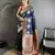 elora navy blue soft silk blend zari woven butti banarasi saree