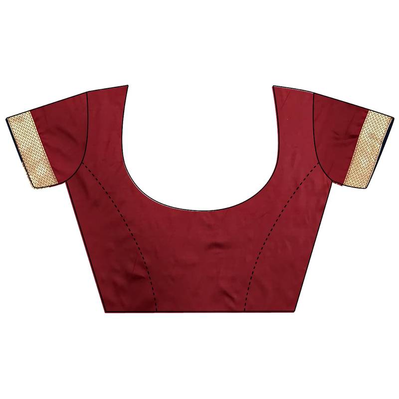 elora navy blue soft silk blend zari woven butti banarasi saree