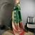elora bottle green soft silk blend zari woven butti banarasi saree