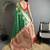 elora bottle green soft silk blend zari woven butti banarasi saree