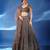 grey embroidered net lehenga set