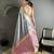 elora grey soft silk blend zari woven butti banarasi saree