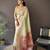 beige soft lichi silk blend jacquard butti zari weaving paithani saree