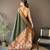 green soft lichi silk blend jacquard butti zari weaving paithani saree