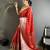 red soft silk blend checked zari woven kanjivaram saree