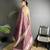 wine raw silk blend zari woven ghicha art saree