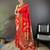 red soft silk blend zari woven floral motifs paithani saree