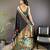 black soft silk blend zari woven floral motifs paithani saree