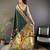 green soft silk blend zari woven floral motifs paithani saree