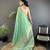 sea green soft silk blend geomatric zari woven patola saree