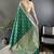 green lichi silk blend jacquard zari woven motifs banarasi saree