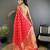 rani pink soft silk blend geomatric zari woven patola saree