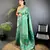 bottle green soft silk blend zari butti motifs patola saree