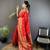 carmine red soft silk blend geomatric zari woven patola saree