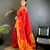 red soft silk blend zari butti motifs patola saree