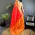 red soft silk blend zari butti motifs patola saree