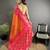 orange & pink soft silk blend geomatric zari woven patola saree