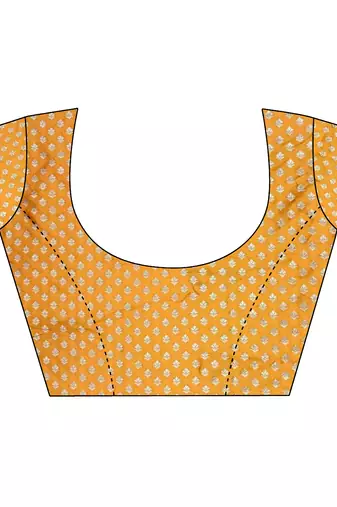 pastel orange soft silk blend geomatric zari woven patola saree