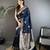 navy blue cotton silk blend floral jacquard zari woven banarasi saree