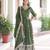 Green sequins Zari embroidered Kurti with dupatta