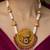 Gold plated temple necklace set