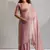 Designer pink handwork zarkan work silk Blend saree