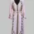 Pink Goldan stone and  Beads  Moroccan Kaftan With hijab 