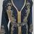 Black Goldan stone and  Beads  Moroccan Kaftan With hijab 