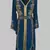 cobalt blue Goldan stone and  Beads  Moroccan Kaftan With hijab 