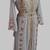Grey Goldan stone and  Beads  Moroccan Kaftan With hijab 