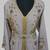 Grey Goldan stone and  Beads  Moroccan Kaftan With hijab 