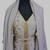 Grey Goldan stone and  Beads  Moroccan Kaftan With hijab 