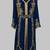 Navy Blue Goldan stone and  Beads  Moroccan Kaftan With hijab 