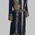 Navy Blue Goldan stone and  Beads  Moroccan Kaftan With hijab 