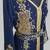 Navy Blue Goldan stone and  Beads  Moroccan Kaftan With hijab 