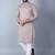 Men’s brown embroidered kurta – festive & wedding wear traditional kurta