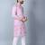 Men’s pink embroidered kurta – festive & wedding wear traditional kurta