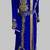 Royal Blue Goldan stone and  Beads  Moroccan Kaftan With hijab 