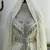 Off-White Silver stone and  Beads  Moroccan Kaftan With hijab 