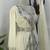 Off-White Silver stone and  Beads  Moroccan Kaftan With hijab 