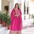Pink Georgette sequins Zari embroidered Kurti with dupatta